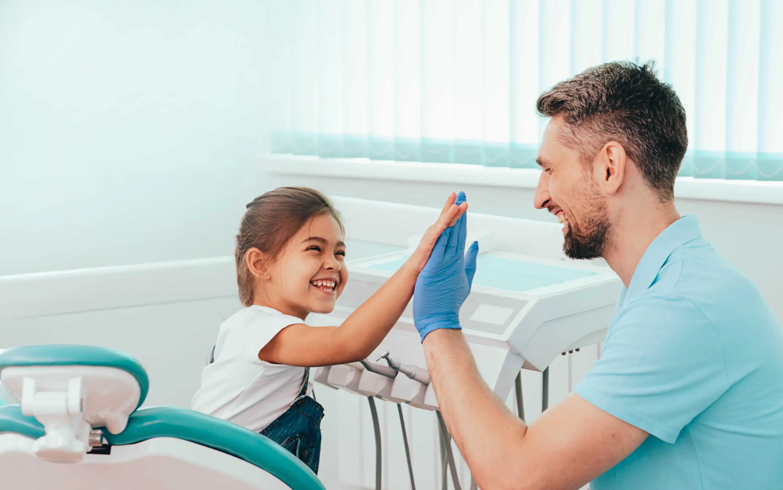 Child Dentist Having Fun