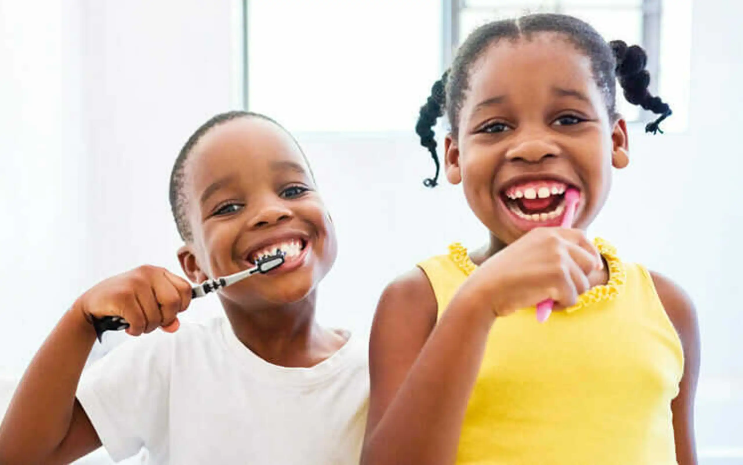 Kids Brushing Teeth
